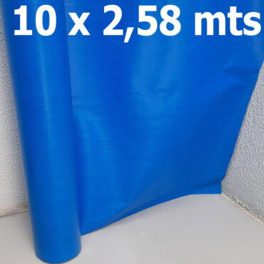 Tecido Plástico de Polietileno Azul Royal 10,0 x 2,58m = 25,80m²  Impermeável com 300 Micras