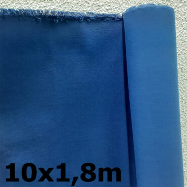 Tecido Forte RipStop Azul Lona de Algodão 10,0 x 1,80 metros Impermeável e Resistente
